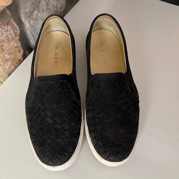 M. Gemi The Cerchio Black Nubuck Size 40 Sneakers - Picture 2 of 9